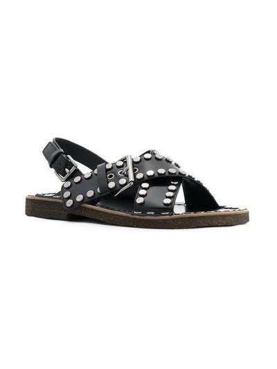 sandália prada|prada studded pony skin sandals.